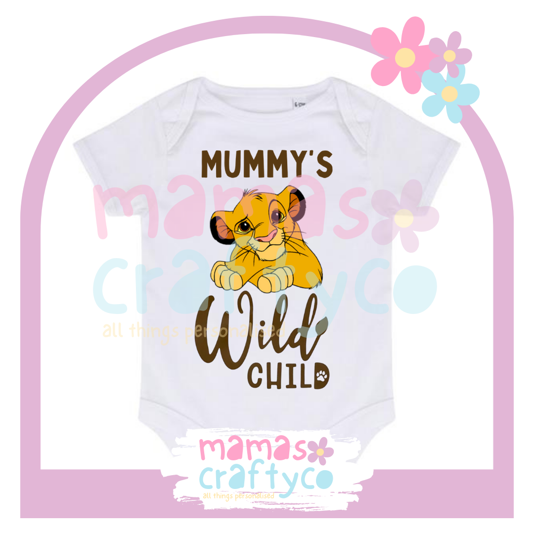 Infant Vest Mummys Wild Child Lion