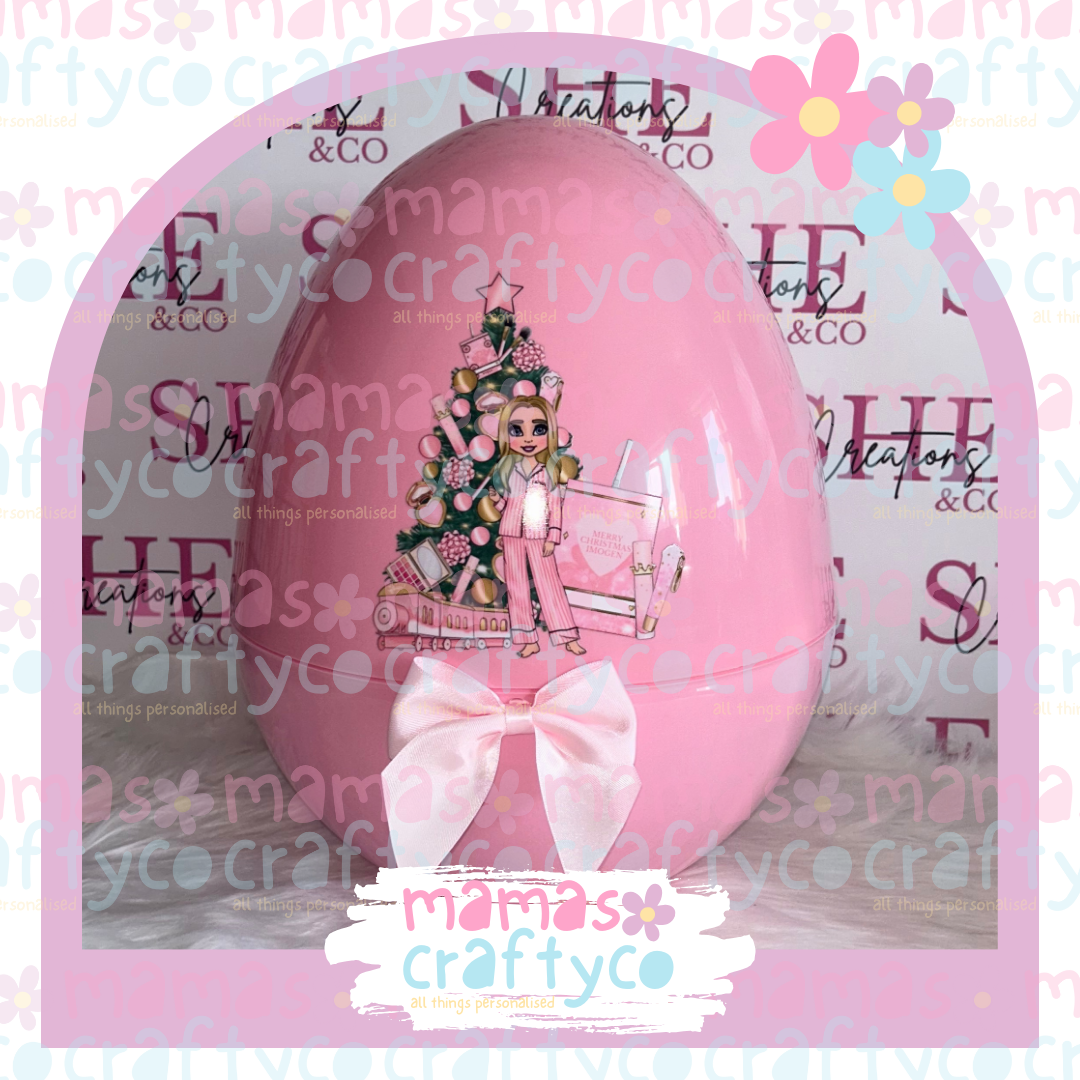 14'' Jumbo Egg Pink Makeup Dolly