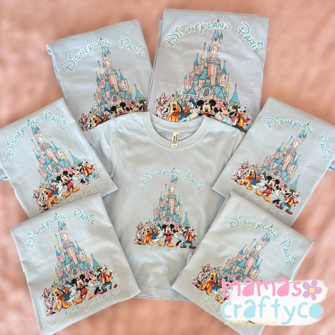Personalised Tshirt Castle & Friends Design Adults