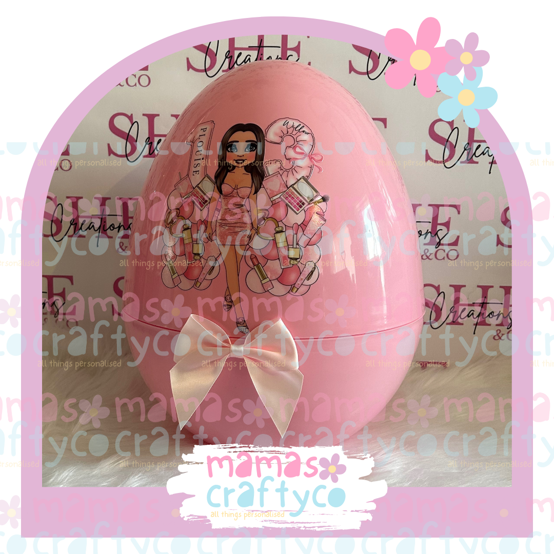 14'' Jumbo Egg Pink Makeup Dolly