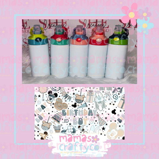 12oz Childrens Waterbottles Birthday Boy