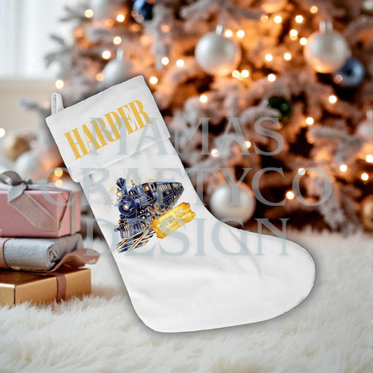 Blue Express Christmas Stockings