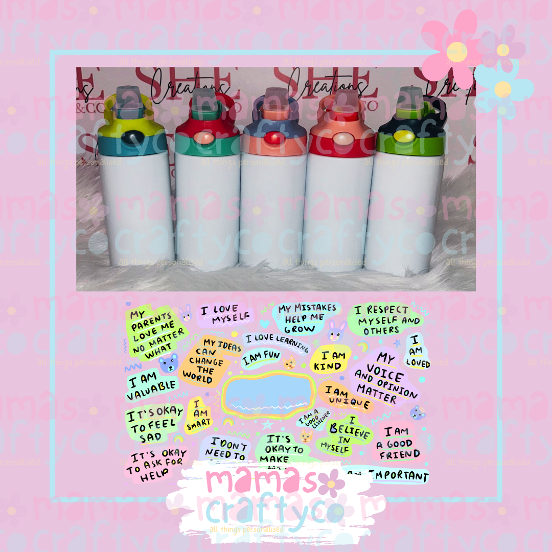 12oz Childrens Waterbottles Self Love