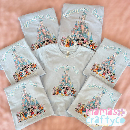 Personalised Tshirt Castle & Friends Design Adults