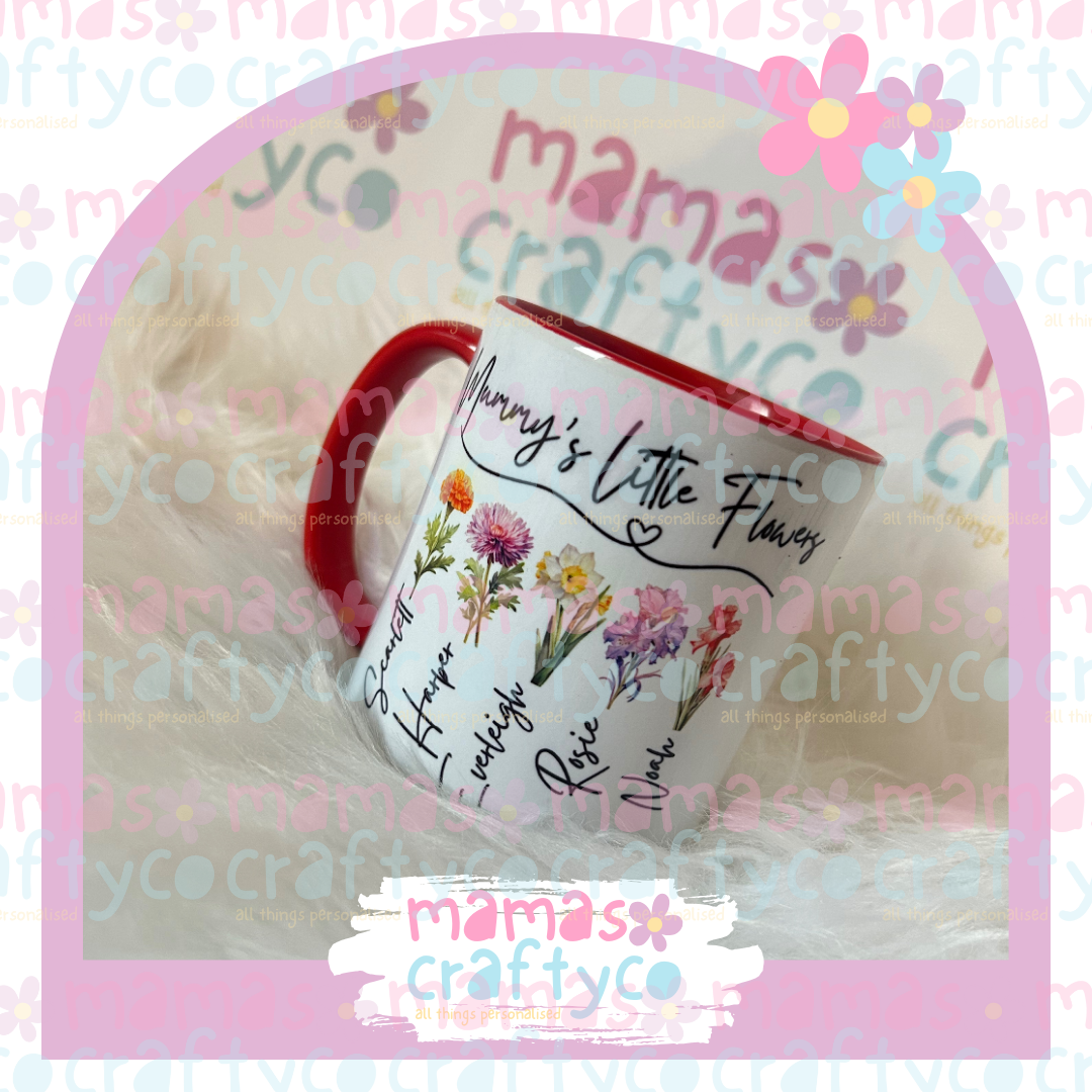 Mothers Day Birth Flower Mug