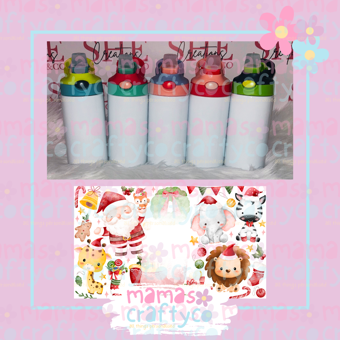 12oz Childrens Waterbottles Christmas