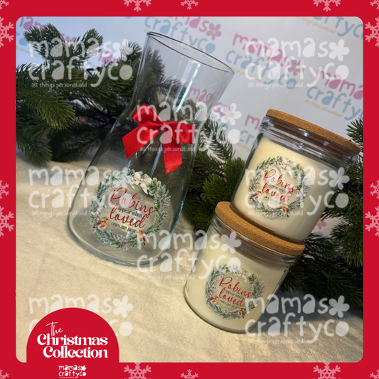 Christmas Robin Candle