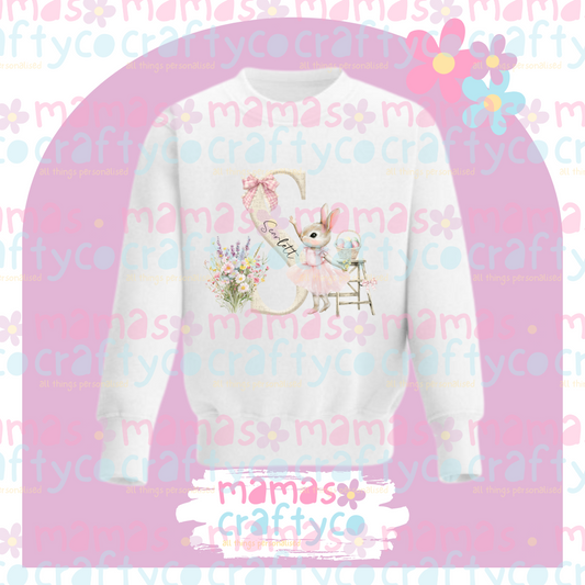 Easter Childrens Initial Sweatshirt