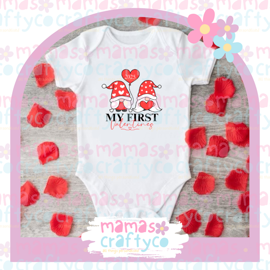 Valentines Infant Vest Gonk 1st Valentines