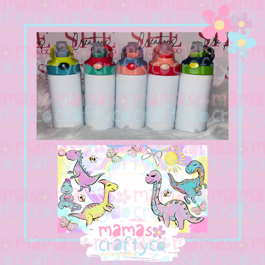 12oz Childrens Waterbottles Dinosaurs