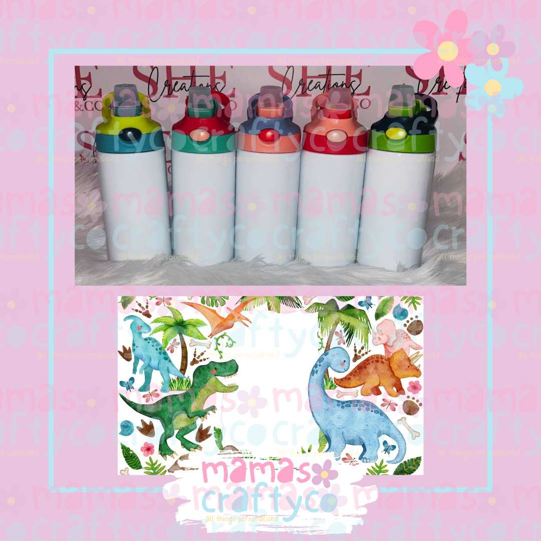 12oz Childrens Waterbottles Dinosaurs