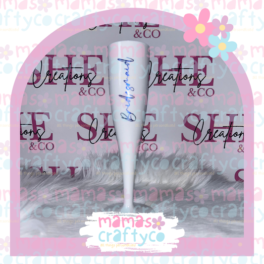 Personalised White Flutes