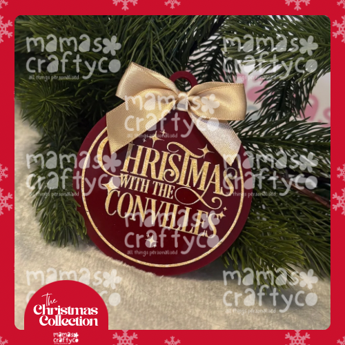 Family Name Acrylic Bauble
